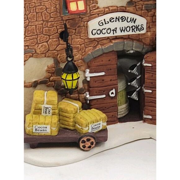 Department 56 Glendun Cocoa Works 58478 Dickens Village Illuminated Original Box - Picture 8 of 16